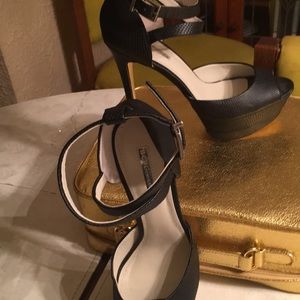 Faux Leather (Snake skin) heels